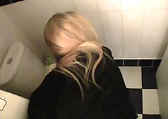 PublicAgent HD Blonde Cafe waitress takes my cash and fucks me in the toilet