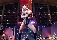 busty milf sex show on stage