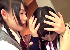 Japanese sapphic sluts exploring their sexuality together