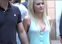Ohromujúci teen Osud Blonde je prichytení kurva jej darebák na kameru