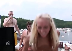 wild party girls on the lake