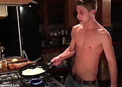 Jack Harrer naked cooking