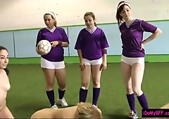 Football rookies fondling each pussies