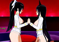 Azur Lane - Atago dan Takao 3D Hentai Threesome