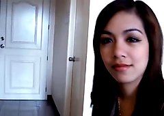 Beautiful young Filipina babe Ciara enjoys casual morning sex