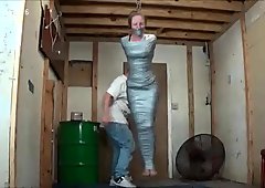 duct tape mummification suspension