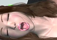 Big meloned animated gives oral